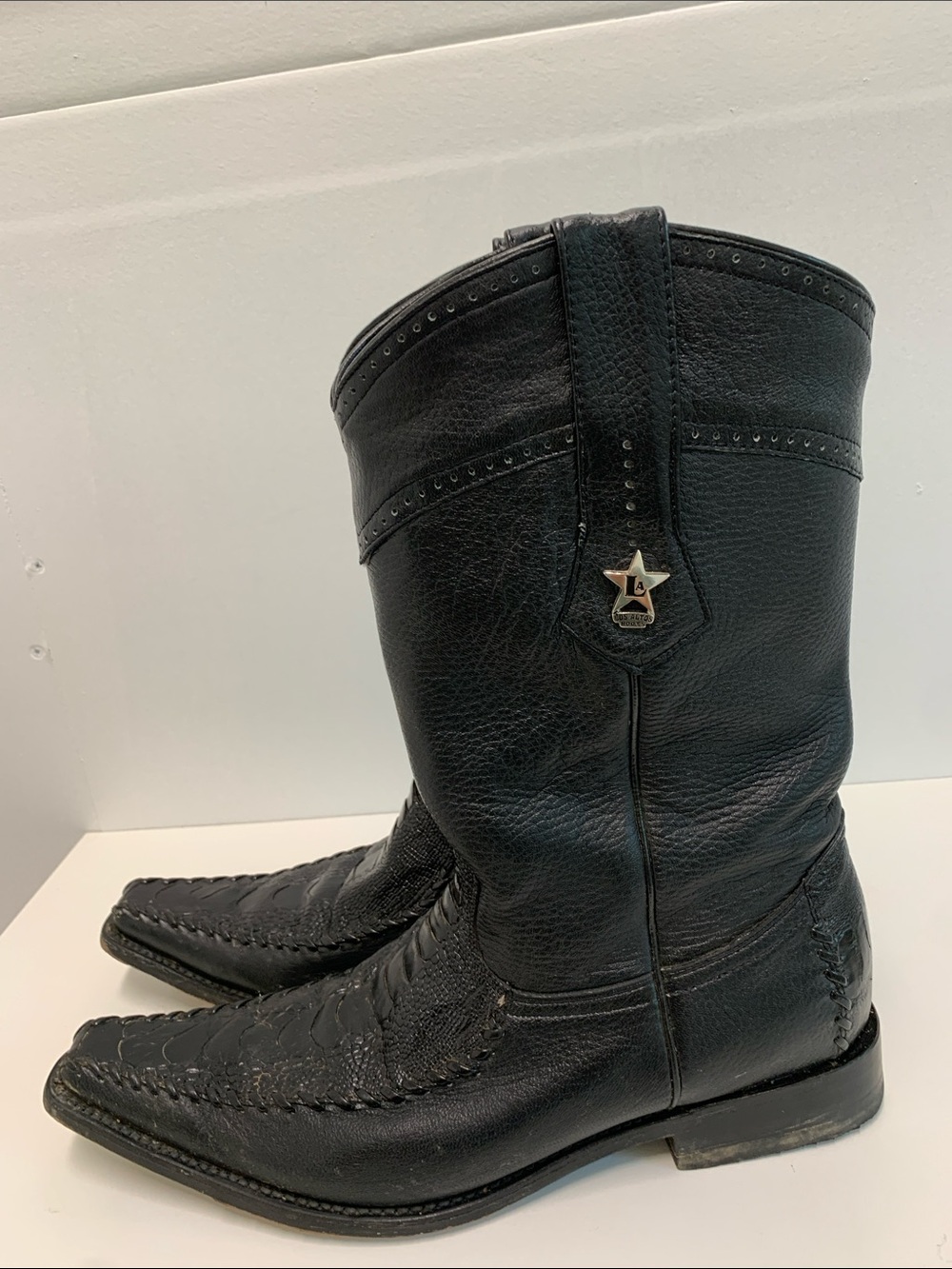Los Altos Boots Leather Western Boots - Picture 4 of 10